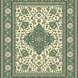 Ultra Soft Area Rug, Non Slip, Stain Resistant, Washable Area Rugs for Living Room, Bedroom, Antique Motif Sage Meditation Space Washable Carpet(Beige)