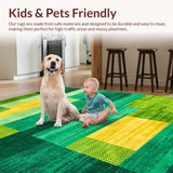 Dynamic Whimsical Curved Motifs(Green)