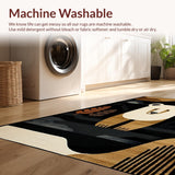 Ultra Soft Area Rug, Non Slip, Stain Resistant, Washable Area Rugs for Living Room, Bedroom, Fun Outdoor Exploration Vibe(Brown)