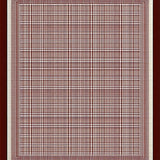 Ultra Soft Area Rug, Non Slip, Stain Resistant, Washable Area Rugs for Living Room, Bedroom, Sophisticated Gray and Brown Tiled Motif(Brown)