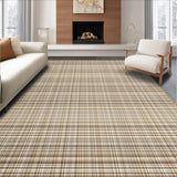 Ultra Soft Area Rug, Non Slip, Stain Resistant, Washable Area Rugs for Living Room, Bedroom, Vibrant Modern Tiled Texture(Beige)