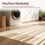 Beige Area Striped Design(Beige)