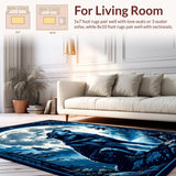 Enchanting Nighttime Wilderness Decor(Blue)