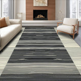 Ultra Soft Area Rug, Non Slip, Stain Resistant, Washable Area Rugs for Living Room, Bedroom, Rustic Black and White Geometric Flair(Gray)