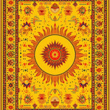 Ultra Soft Area Rug, Non Slip, Stain Resistant, Washable Area Rugs for Living Room, Bedroom, Sunny Spiraled Harmony Aesthetic(Gold)