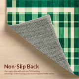 Delicate Ivory and Green Grid Layout(Green)