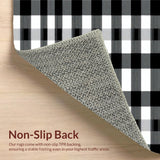 Cozy Transitional Black and White(Black)