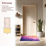 Ultra Soft Area Rug, Non Slip, Stain Resistant, Washable Area Rugs for Living Room, Bedroom, Luxurious Fluffy Pastel Living Room Rug(Purple)
