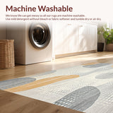 Stylish Beige and Grey Modern Spot with Asymmetric Shapes(Gray)