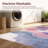 Ultra Soft Area Rug, Non Slip, Stain Resistant, Washable Area Rugs for Living Room, Bedroom, Pink Ombre Magic Carpet Ride(Purple)