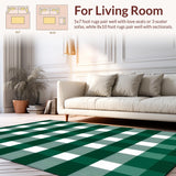 Fresh Green and White Grids(Green)