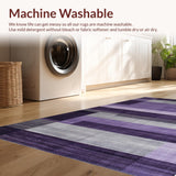 Ultra Soft Area Rug, Non Slip, Stain Resistant, Washable Area Rugs for Living Room, Bedroom, Sophisticated Plush Modern Interior Element(Purple)