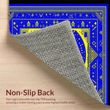 Vibrant Blue Tiled Design(Blue)