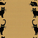 Cozy Black Cat Aesthetic(Beige)