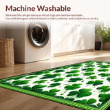 Elegant Green Leaf Motif Design(Green)