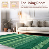 Contemporary Earthy Horizontal Lines(Green)