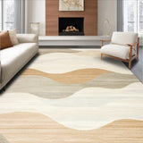 Ultra Soft Area Rug, Non Slip, Stain Resistant, Washable Area Rugs for Living Room, Bedroom, Faux Fur Runner(Beige)