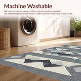 Stylish Reversible Linear Motif(Blue)