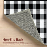 Cozy Modern Buffalo Plaid Statement(Black)