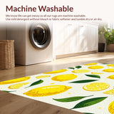 Ultra Soft Area Rug, Non Slip, Stain Resistant, Washable Area Rugs for Living Room, Bedroom, Vivid Rainbow Tiled Aesthetic(Yellow)