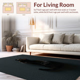 Ultra Soft Area Rug, Non Slip, Stain Resistant, Washable Area Rugs for Living Room, Bedroom, Fun Black Cat Home Office Soft Floor Carpet(Black)