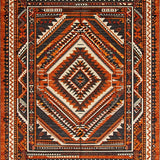 Ultra Soft Area Rug, Non Slip, Stain Resistant, Washable Area Rugs for Living Room, Bedroom, Warm Earthy Minimalist Texture(Red)