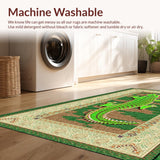 Distinctive Artistic Alligator Motif(Green)