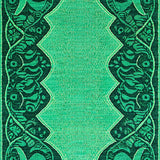 Elegant Teal Patterned Artistry(Blue)