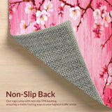 Ultra Soft Area Rug, Non Slip, Stain Resistant, Washable Area Rugs for Living Room, Bedroom, Tranquil Soft Color Palette(Pink)