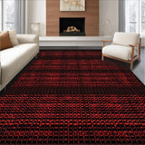Ultra Soft Area Rug, Non Slip, Stain Resistant, Washable Area Rugs for Living Room, Bedroom, Dynamic Modern Abstract Design(Red)