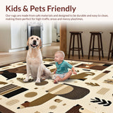 Charming Earthy Abstract Motif(Beige)