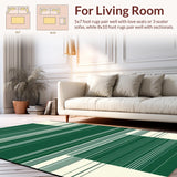 Stylish Geometric White and Green(Green)