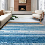 Ultra Soft Area Rug, Non Slip, Stain Resistant, Washable Area Rugs for Living Room, Bedroom, Shaggy Cozy Earthy Tones Ensemble(Blue)
