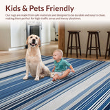 Contemporary Striped Vintage Fusion(Blue)