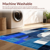 Trendy Distressed Geometric Elements(Blue)