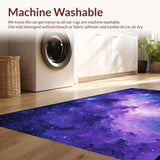 Ultra Soft Area Rug, Non Slip, Stain Resistant, Washable Area Rugs for Living Room, Bedroom, Dreamy Ethereal Space Theme(Purple)