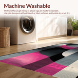 Ultra Soft Area Rug, Non Slip, Stain Resistant, Washable Area Rugs for Living Room, Bedroom, Striking Modernist Geometric Appeal(Gray)