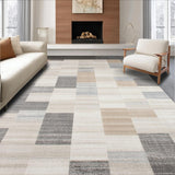 Elegant Color Block Geometric Arrangement(Beige)