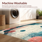 Ultra Soft Area Rug, Non Slip, Stain Resistant, Washable Area Rugs for Living Room, Bedroom, Sea Monster Nautical Area Rug - Marine Life Graphic Carpet(Gray)