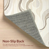 Elegant High Low Abstract Swirls(Beige)