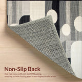 Elegant Geometric Black and Ivory Motif(Gray)
