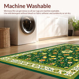 Vibrant Floral Tiled Aesthetic(Green)