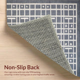 Ultra Soft Area Rug, Non Slip, Stain Resistant, Washable Area Rugs for Living Room, Bedroom, Playful Dog Themed Whimsical Style(Gray)