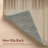 Ultra Soft Area Rug, Non Slip, Stain Resistant, Washable Area Rugs for Living Room, Bedroom, Chic Neutral Patterned Sophistication(Beige)