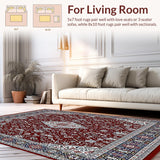 Geometric Medallion Decorative(Red)