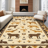 Eco Friendly Safari Style Floor Decor(Beige)