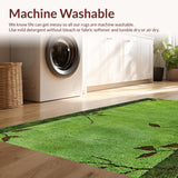 Elegant Nature Inspired Shaggy Mat(Green)