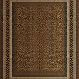Ultra Soft Area Rug, Non Slip, Stain Resistant, Washable Area Rugs for Living Room, Bedroom, Vibrant Contemporary Cheetah Aesthetic(Brown)