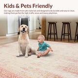 Ultra Soft Area Rug, Non Slip, Stain Resistant, Washable Area Rugs for Living Room, Bedroom, Elegant Boho Kitchen Area Non Slip Runner(Beige)