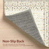 Ultra Soft Area Rug, Non Slip, Stain Resistant, Washable Area Rugs for Living Room, Bedroom, Trendy Warm-Toned Decorative Piece(Beige)
